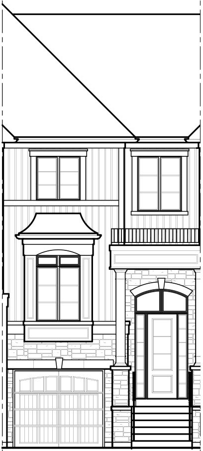 TH1, TRADITIONAL TOWNHOMES, Elevation B