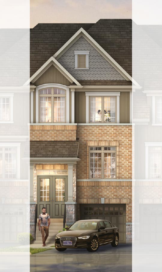 , TRADITIONAL TOWNHOMES, Elevation A