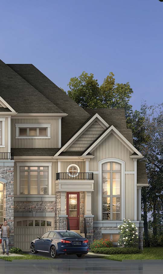 TH3, TRADITIONAL TOWNHOMES, Elevation B